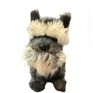 Plush Schnauzer Scottish Singing Jingle Bells Barking Christmas Dog Toy Tested